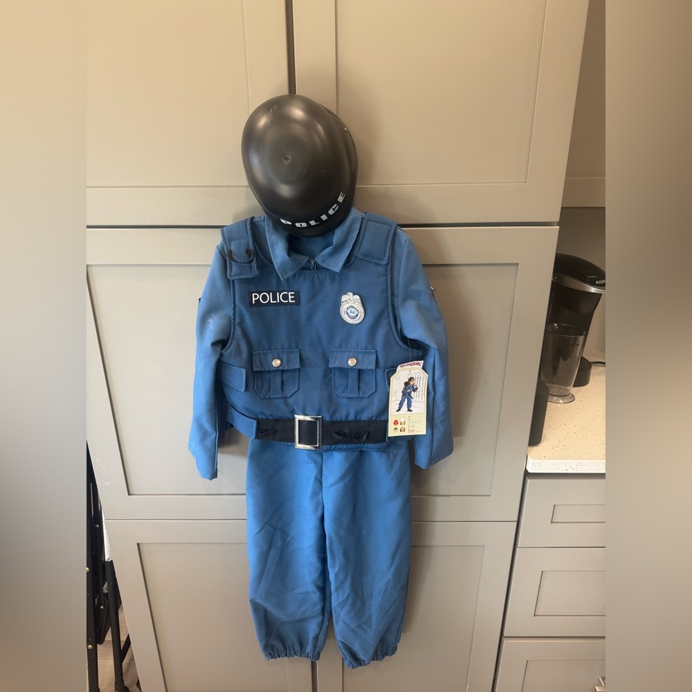 Police Kids Costume - Blue and Black